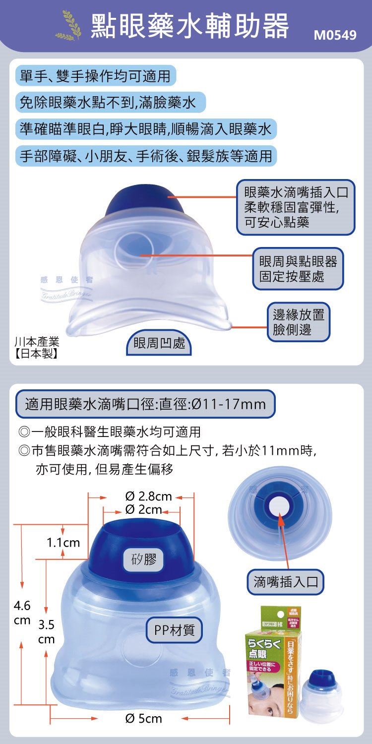 點眼藥水輔助器 點眼器 用藥輔具,居家照護,行動輔具,輔具中心,長照補助,指力弱 手易抖者、老人用品、銀髮族適用